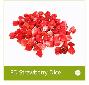 freeze dried strawberry dice