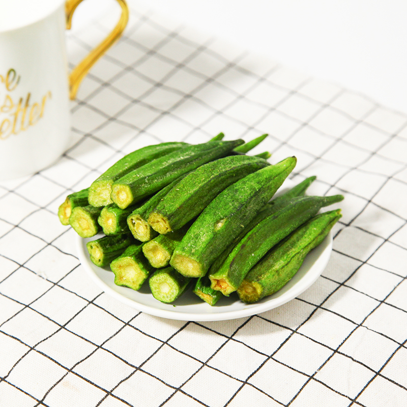 Crunchy Okra Chips