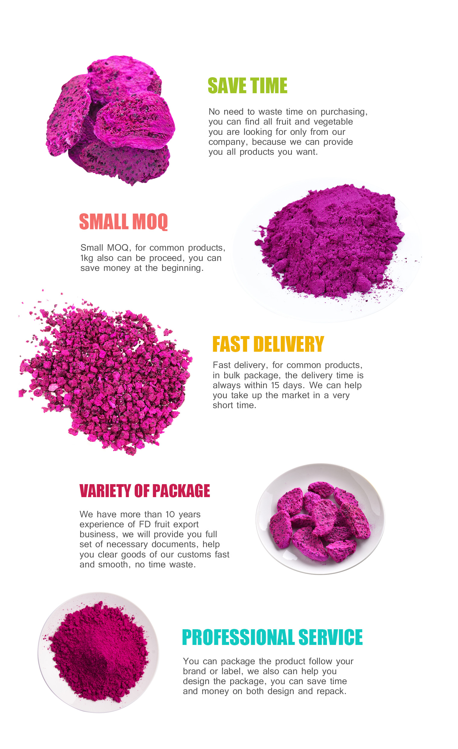 wholesale dried dragon fruit powder
