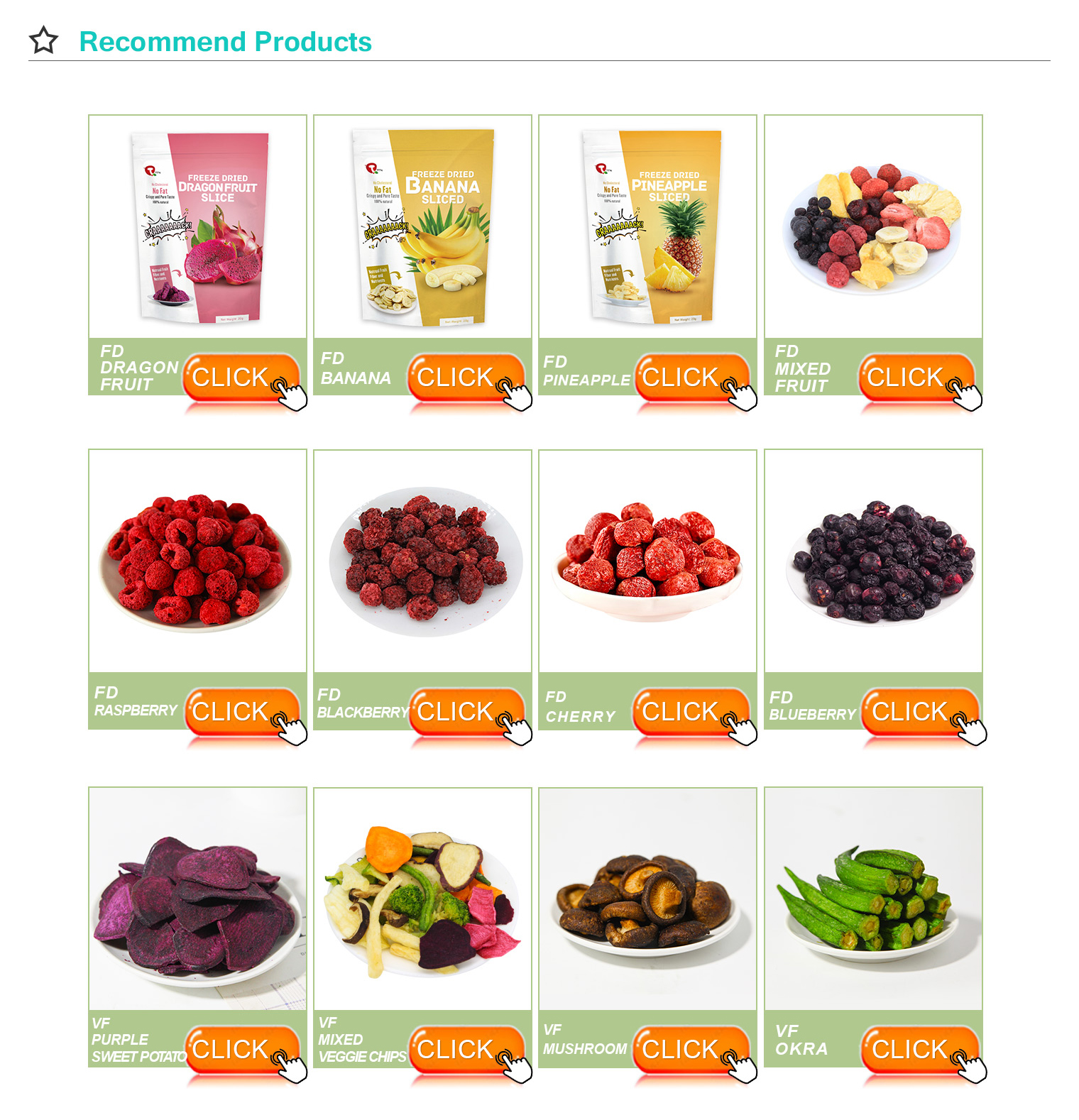 private label freeze dried foods