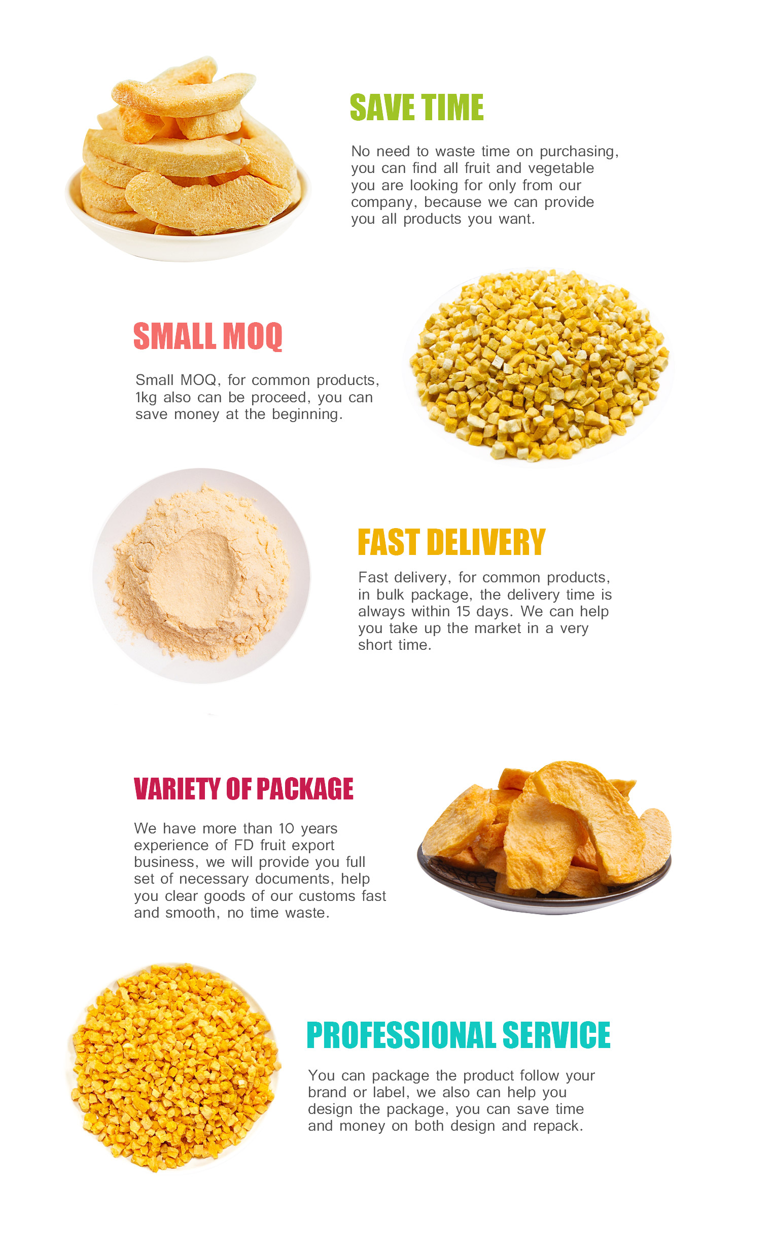 freeze dried peach powder in stock