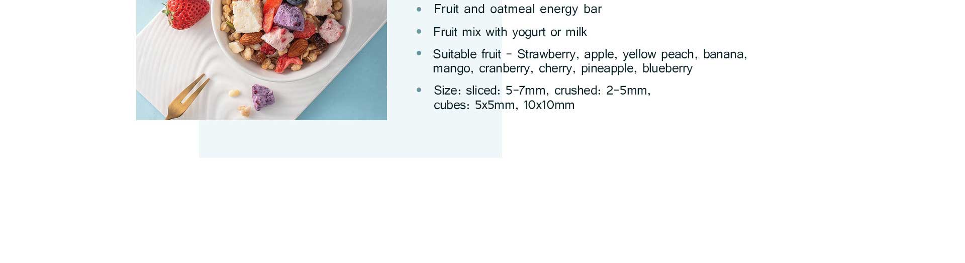 freeze dried fruit for drinks