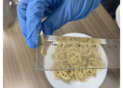 Thinner VF lotus root chips