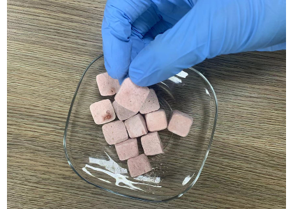 New batch freeze dried strawberry yogurt