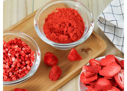 Are freeze dried strawberries in the frozen section